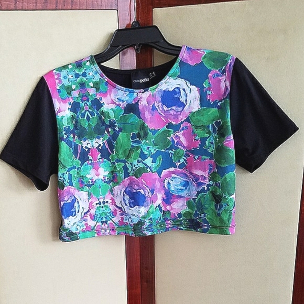 Petite Floral Crop Top 8P